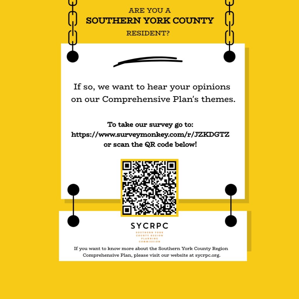 An image directing visitors to the Southern York County Comprehensive Plan survey site